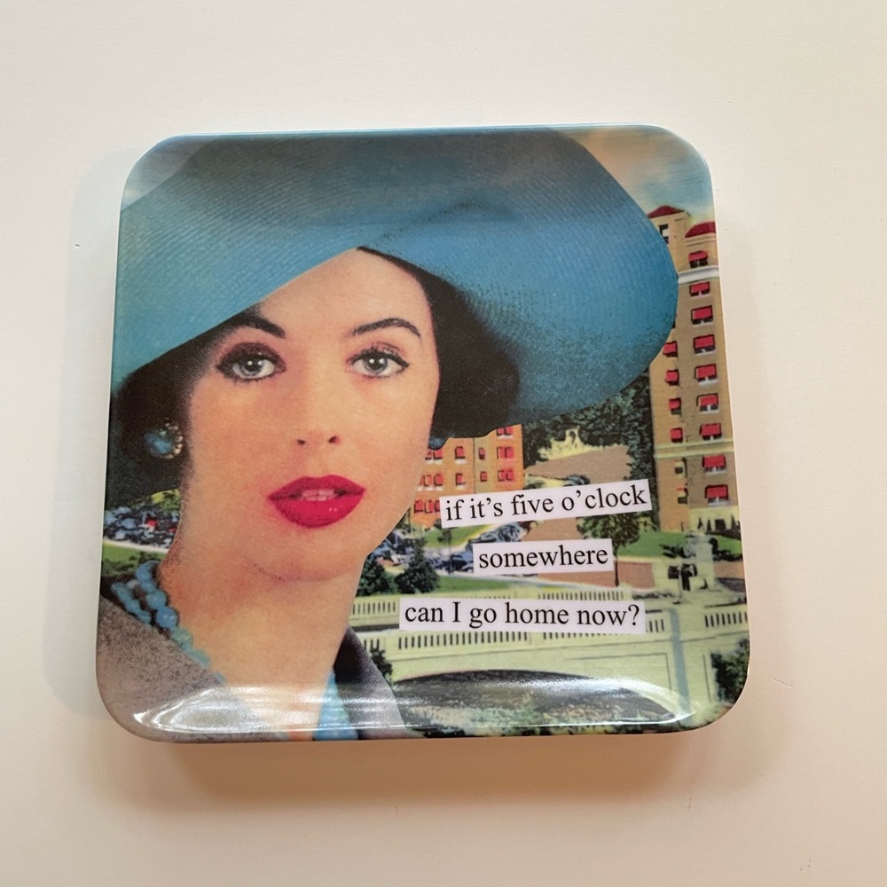 Never used melamine funny trinket tray